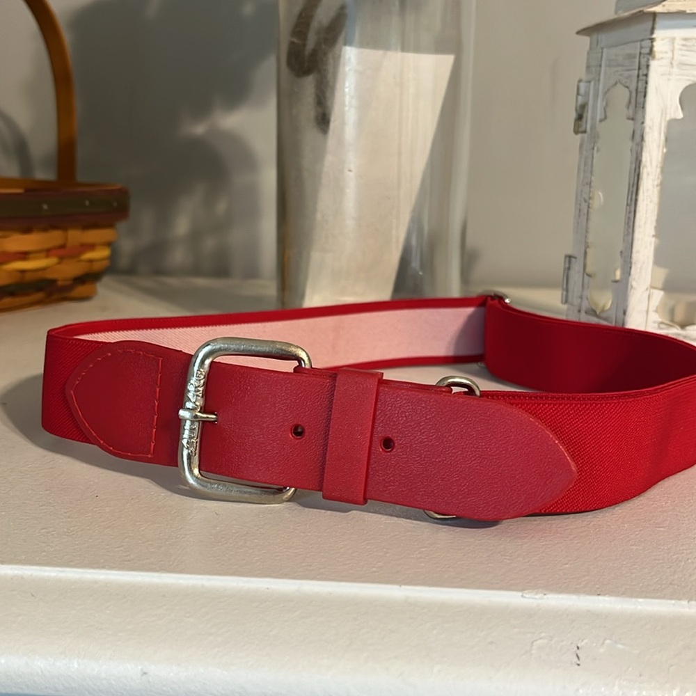 Red Baseball Softball Belt Youth Boys Girls Womens